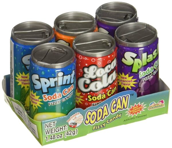 Kidsmania Fizzy Soda Can Candy 12ct
